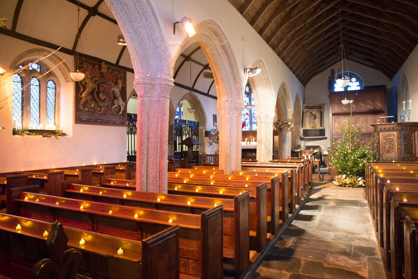Boconnoc Church at Christmas